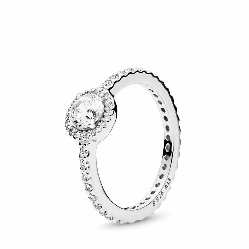 Pandora Classic Elegance Promise Ring - Sterling Silver/Cubic Zirconia - Canada | DZ2031ZH